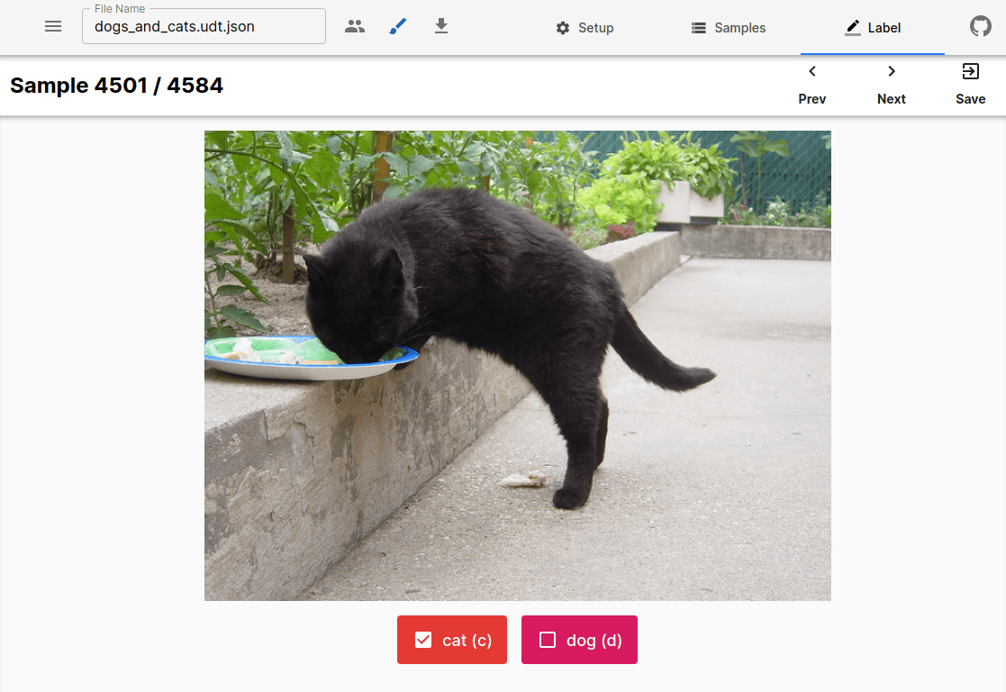 GitHub UniversalDataTool/udtdatasetcatsanddogs A