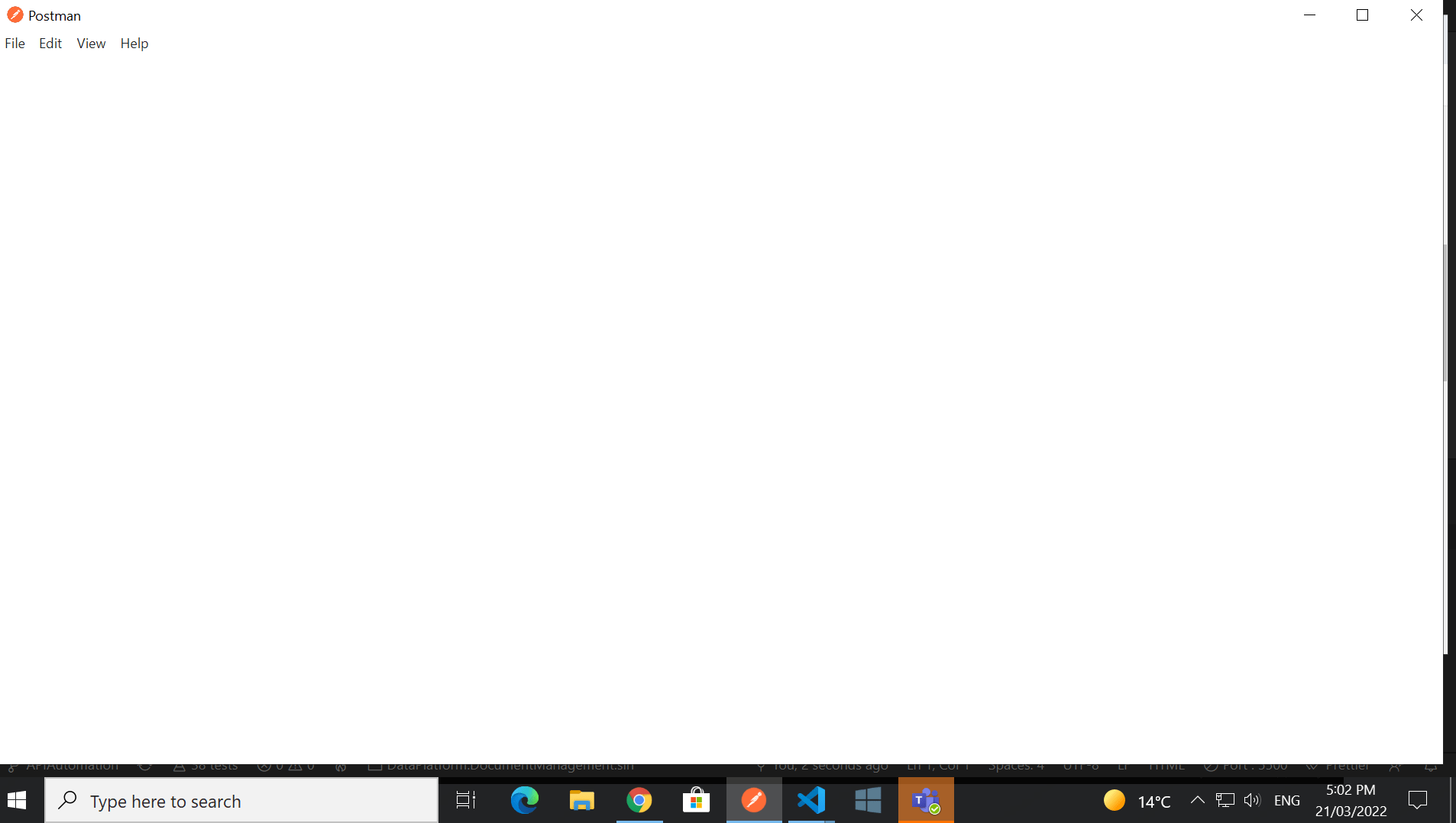 Postman display Blank Screen · Issue #10772 · postmanlabs/postman 