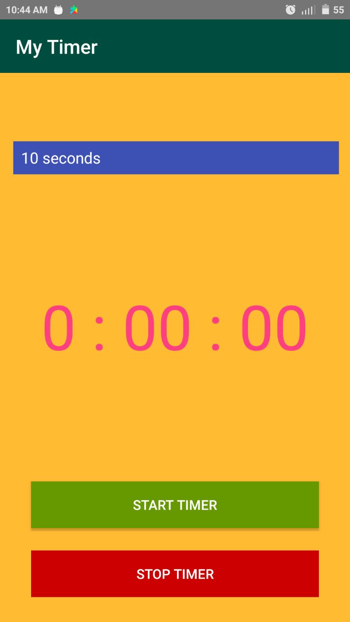 GitHub raviconsul/MyTimer Timer App for Android devices