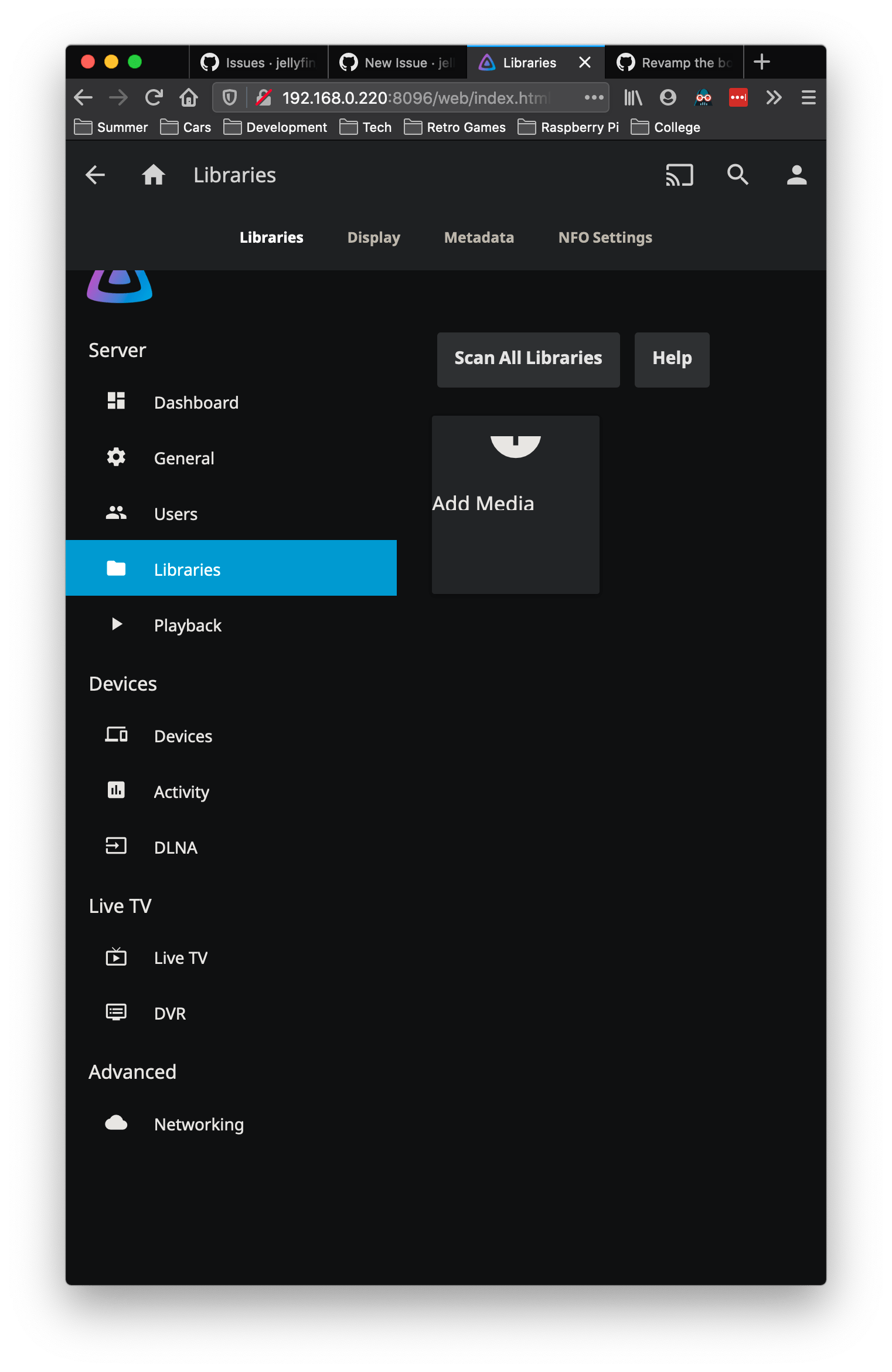 "Add Media Library" text cut off at smaller window widths · Issue 1051