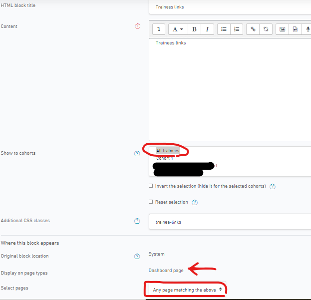 The block is not displaying in the dashboard !! · Issue 7