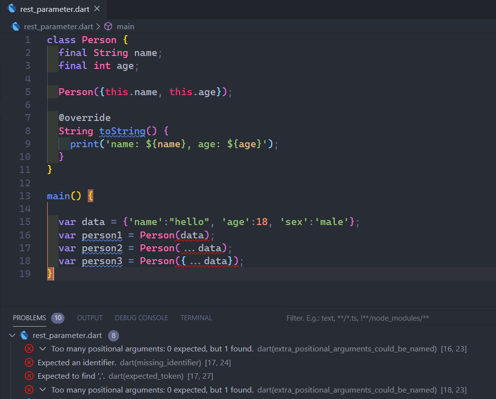 Support Rest Parameter Syntax Like Javascript Issue 893 Dart Lang Language Github