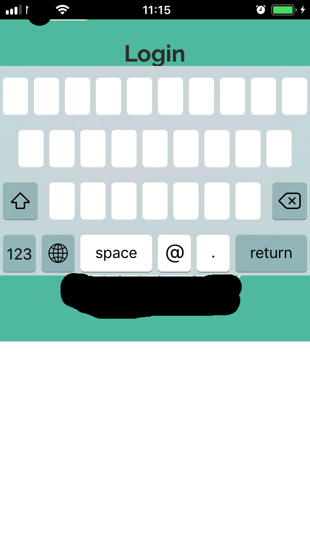 keyboard in the middle of the screen · Issue 99 · ionicteam/cordova