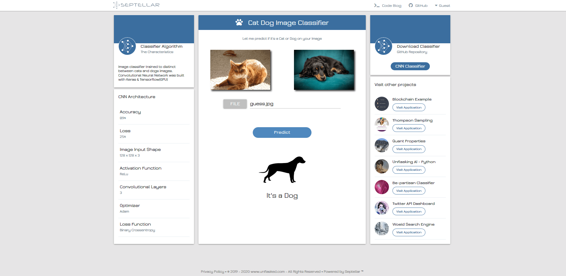 Image Classifier with Flask and Keras CNN LaptrinhX