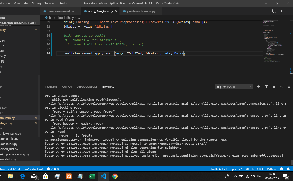 [WinError 10054] An existing connection was forcibly closed by the remote host and retry=False