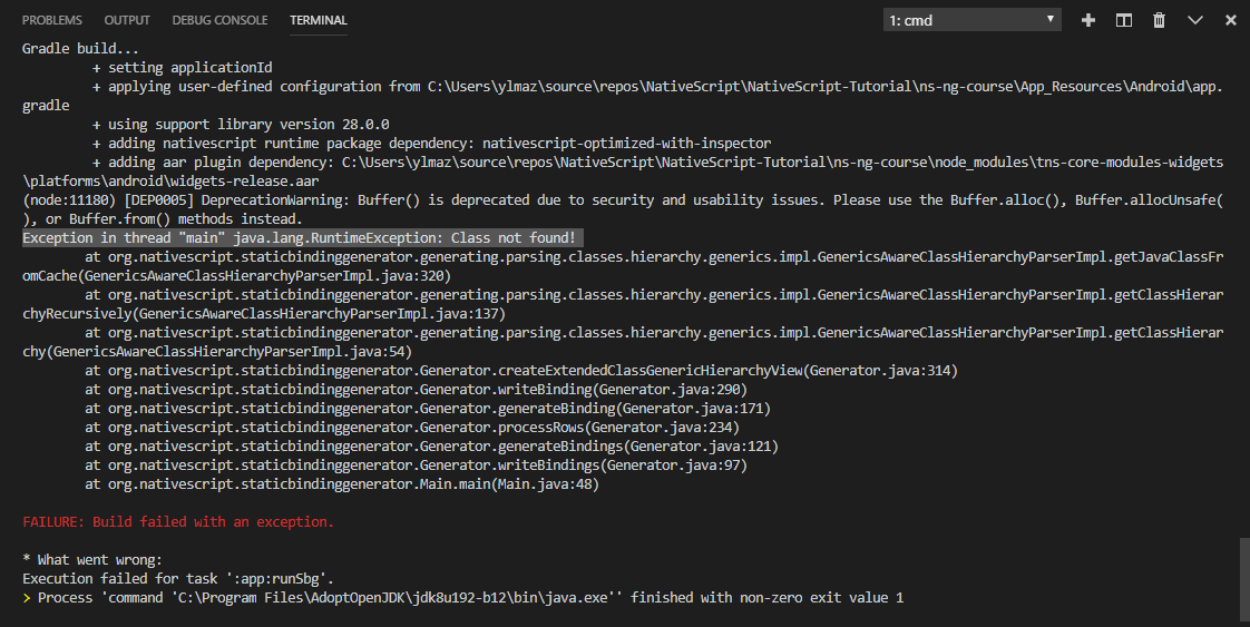 Exception in thread "main" java.lang.RuntimeException Class not found