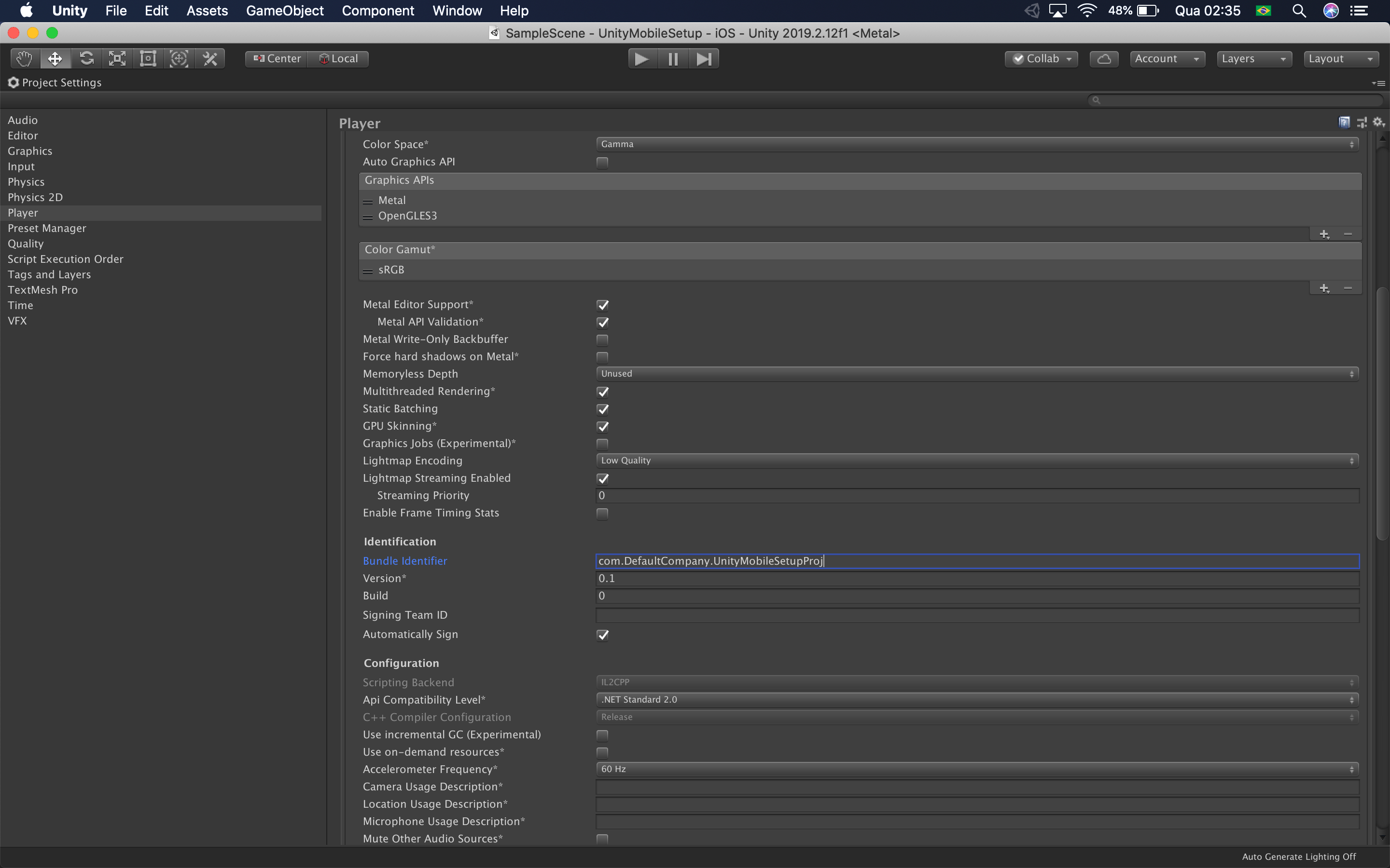 Unity Mobile Setup UnityList