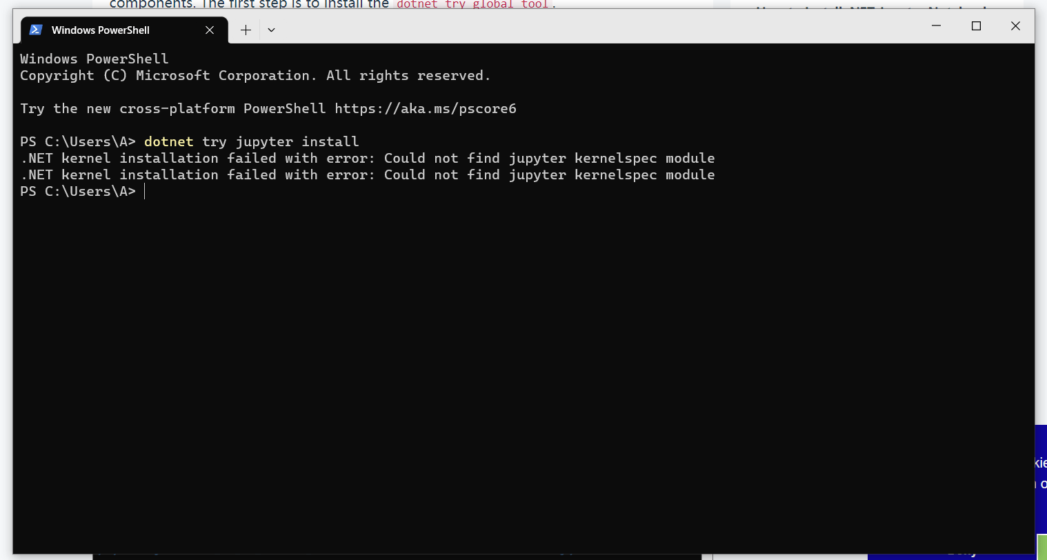 Jupyter is not available in 6.0, broken with 3.1 install