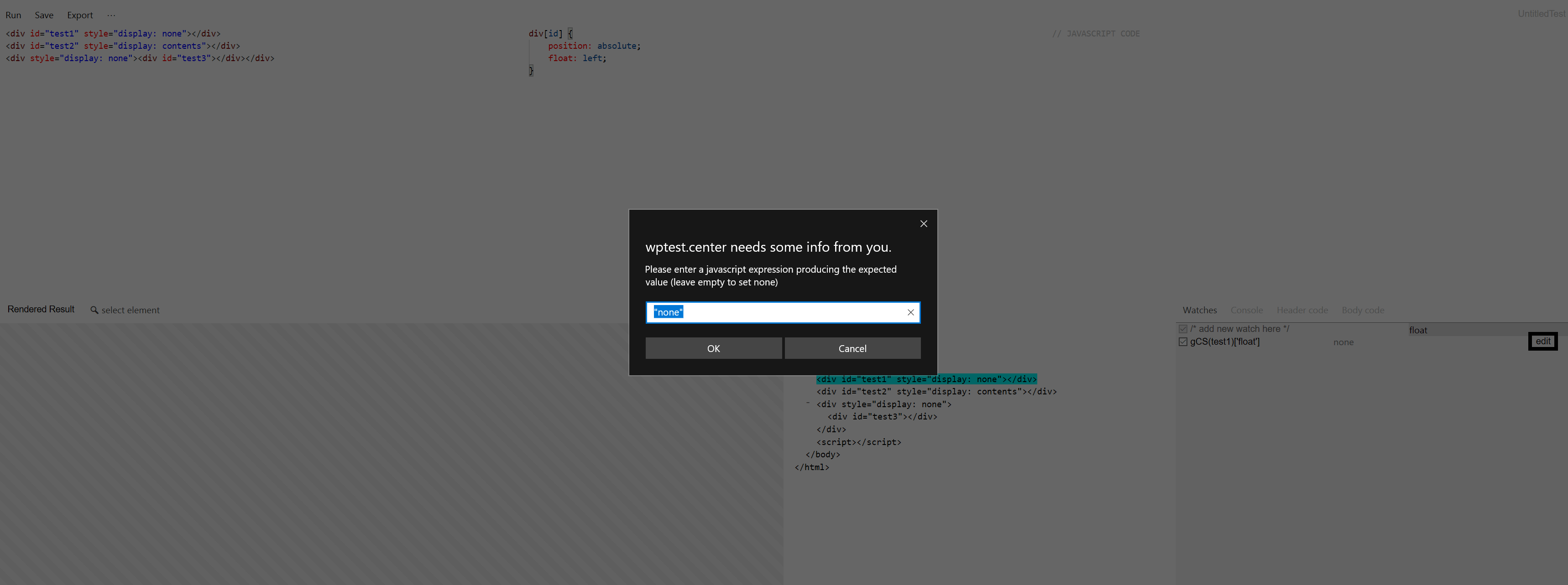 [cssdisplay][cssposition] Computed value of float with absolute
