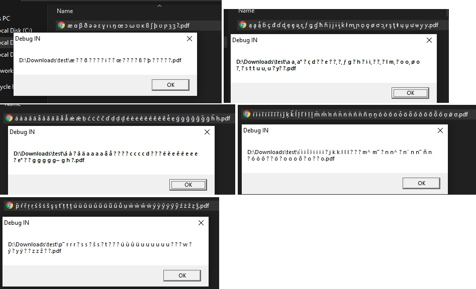 Cannot open a file with certain characters in the file name · Issue