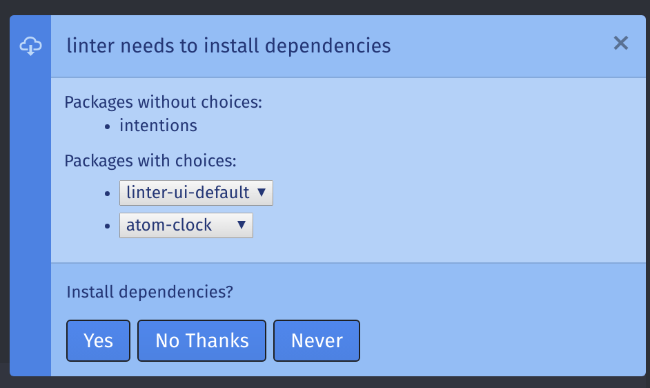Github Steelbrain Package Deps Automatically Install Dependencies For Your Atom Packages