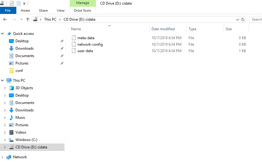 add support for cloudinit drive as created by libvirt_cloudinit_disk