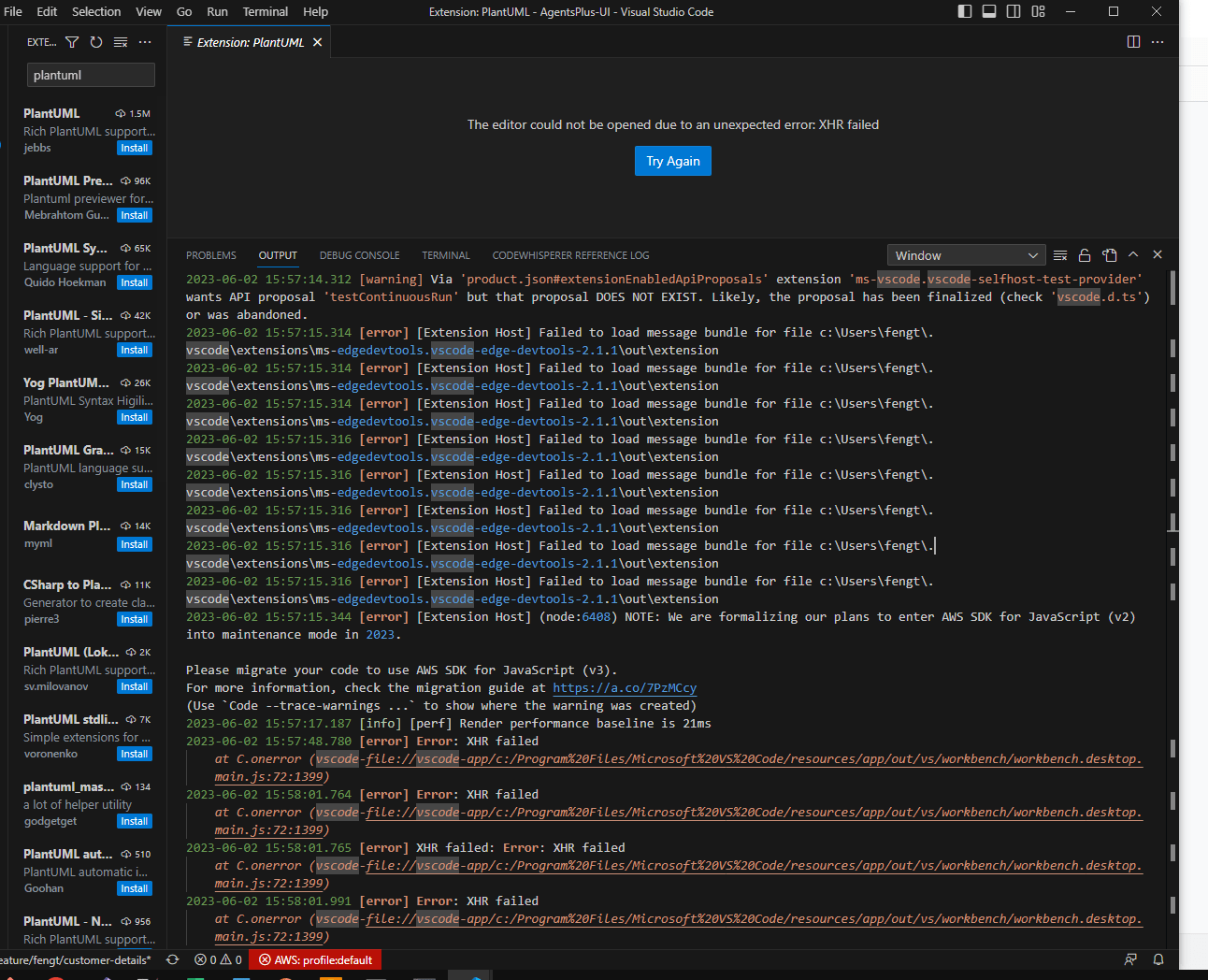 can't install any extension due to XHR failed... · Issue 184133 · microsoft/vscode · GitHub