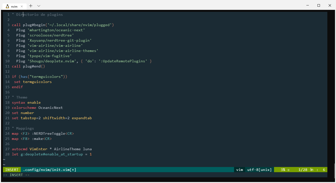 Place it on /.config/nvim/init.vim · GitHub