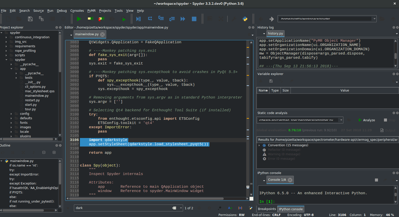 Add a Spyder dark theme · Issue 2350 · spyderide/spyder · GitHub