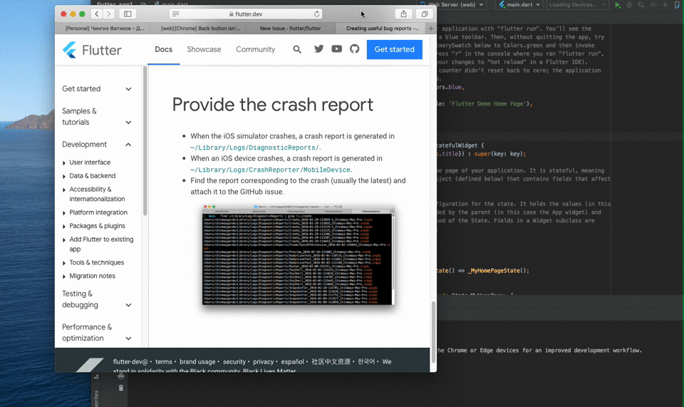 [web] Flutter web puts something to the browser history and breaks navigation · Issue 70358