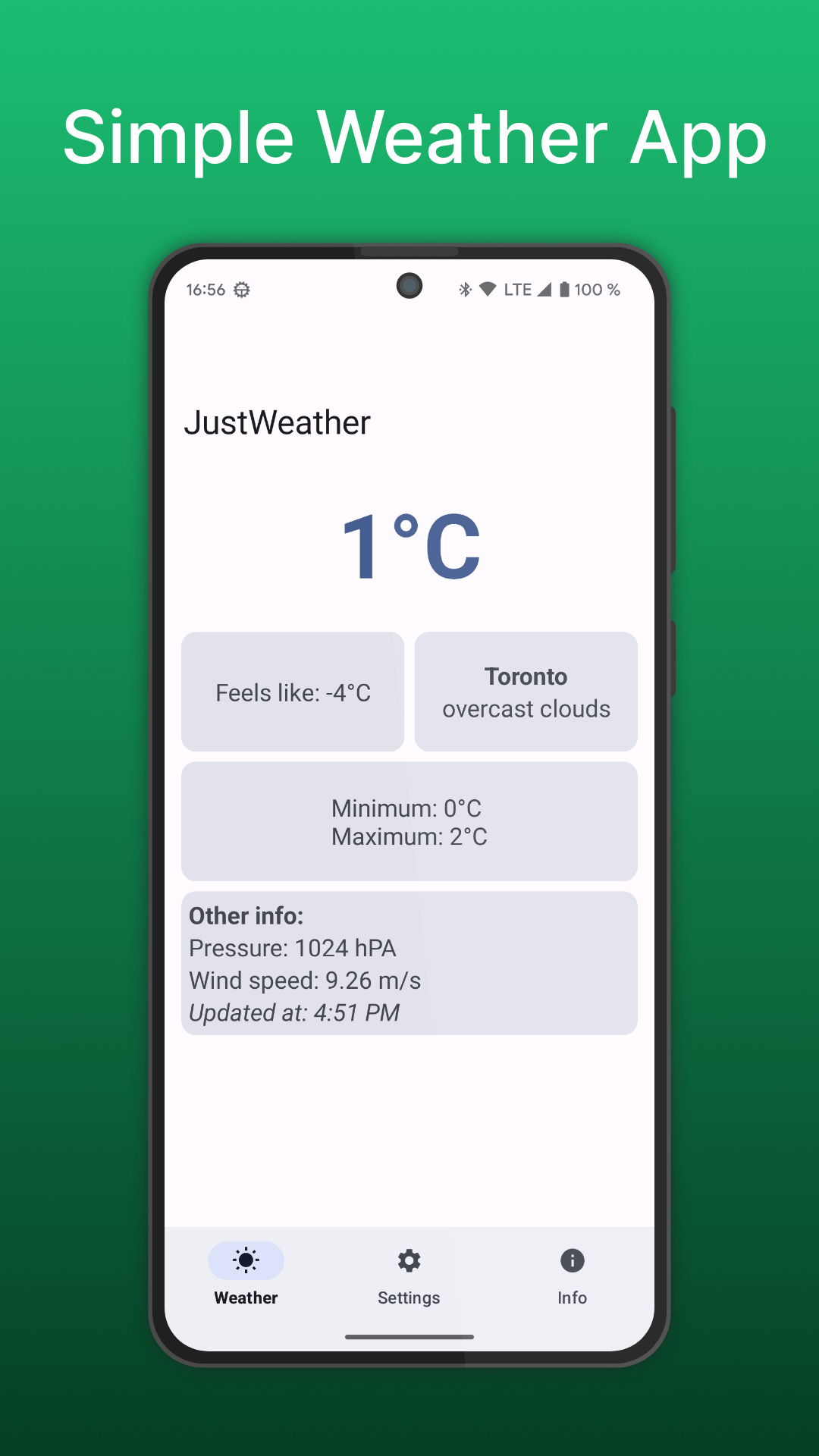 GitHub jjewuz/JustWeather Simple weather app with Material You design.