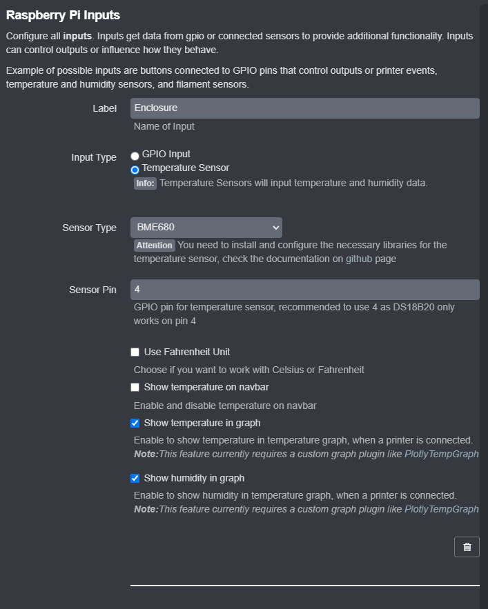 Adafruit BME680 Temperature sensor not connecting to Enclosure Plugin