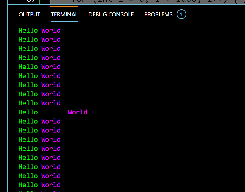 ANSI colors in terminal corrupts output · Issue 95330 · microsoft