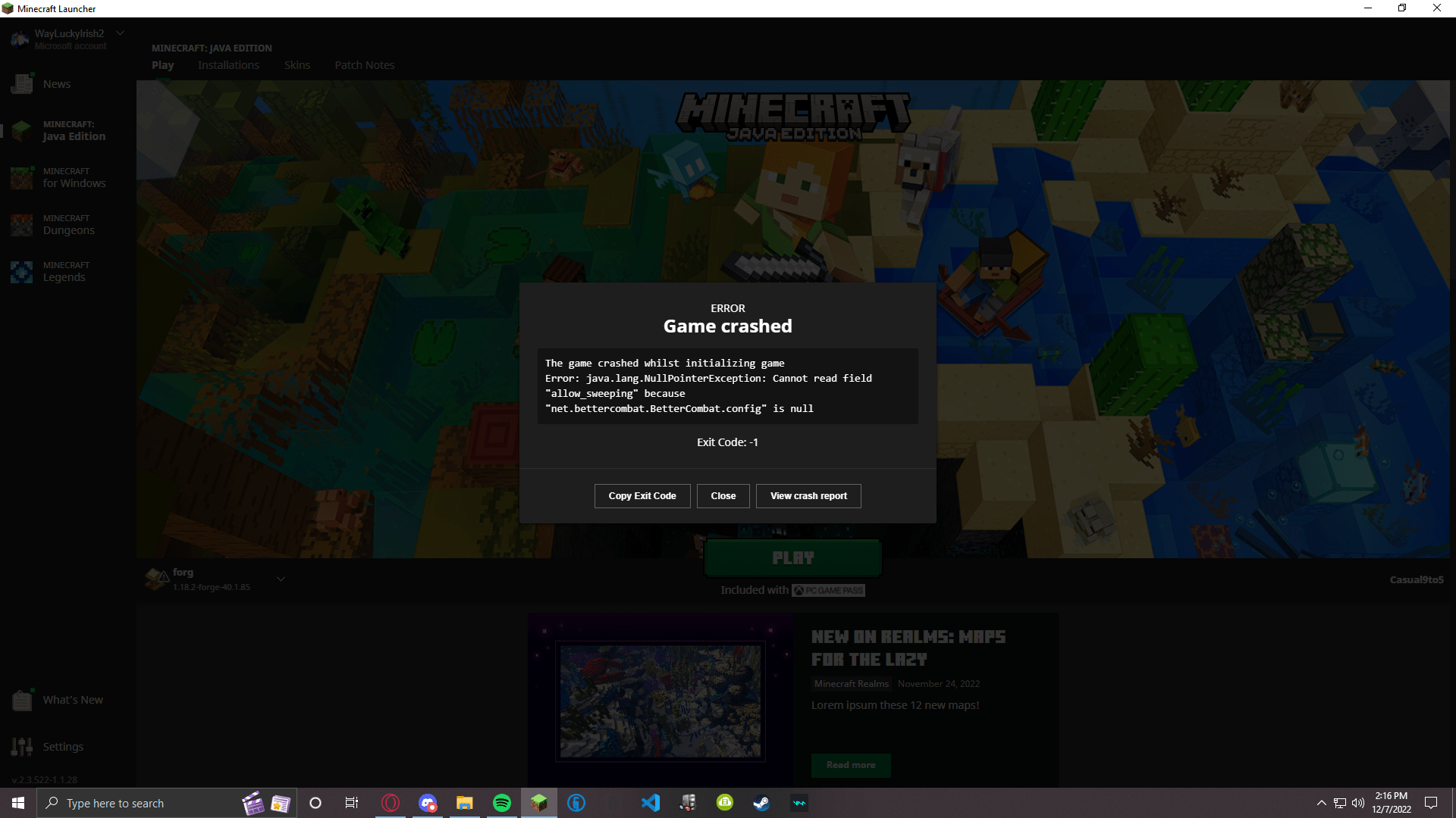 Game Crashes on Startup · Issue 166 · · GitHub