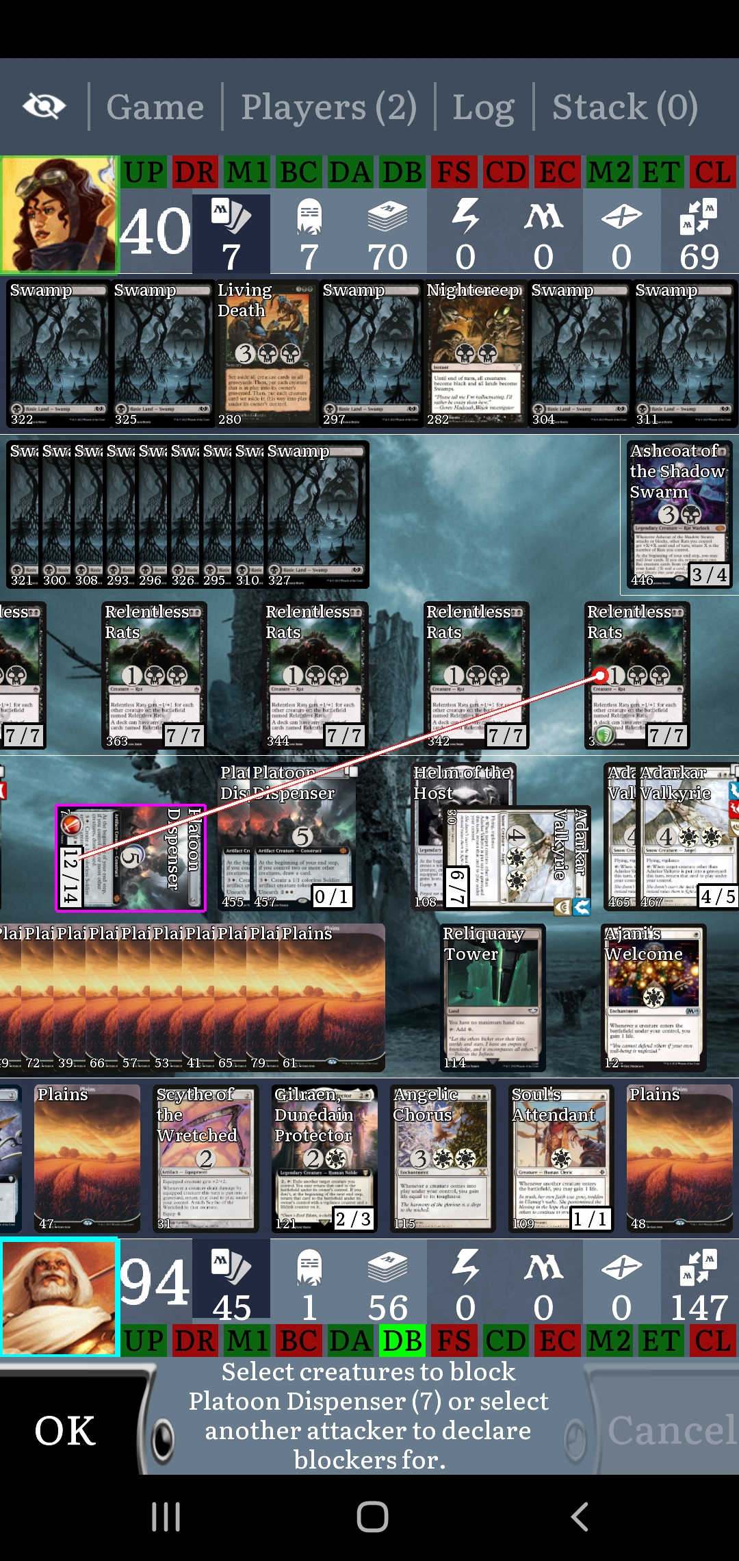 Creatures owned by opponent that die and then ETB under my control don