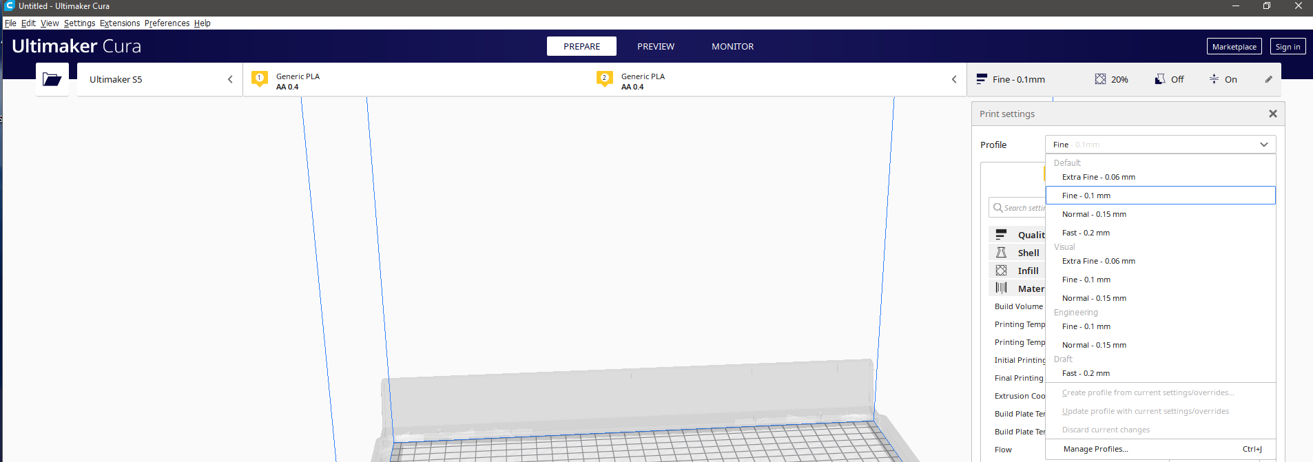 [4.6.2] Print profiles not showing · Issue 8141 · Ultimaker/Cura · GitHub