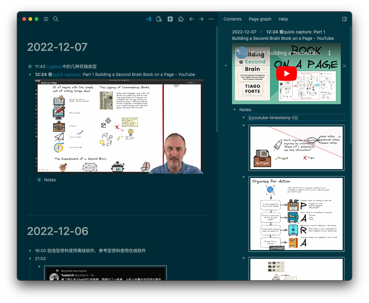 Cannot capture youtube timestamps when open in the right sidebar