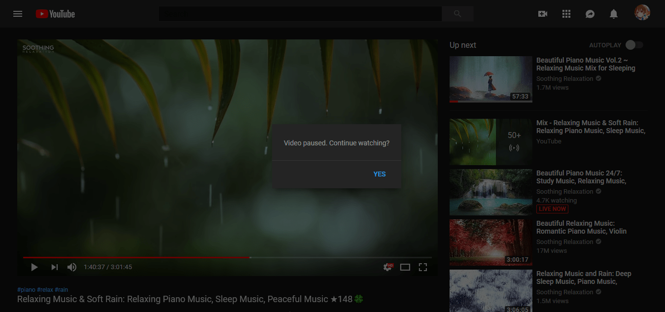 Youtube Auto pausing videos if inactive · Issue 3543 · uBlockOrigin