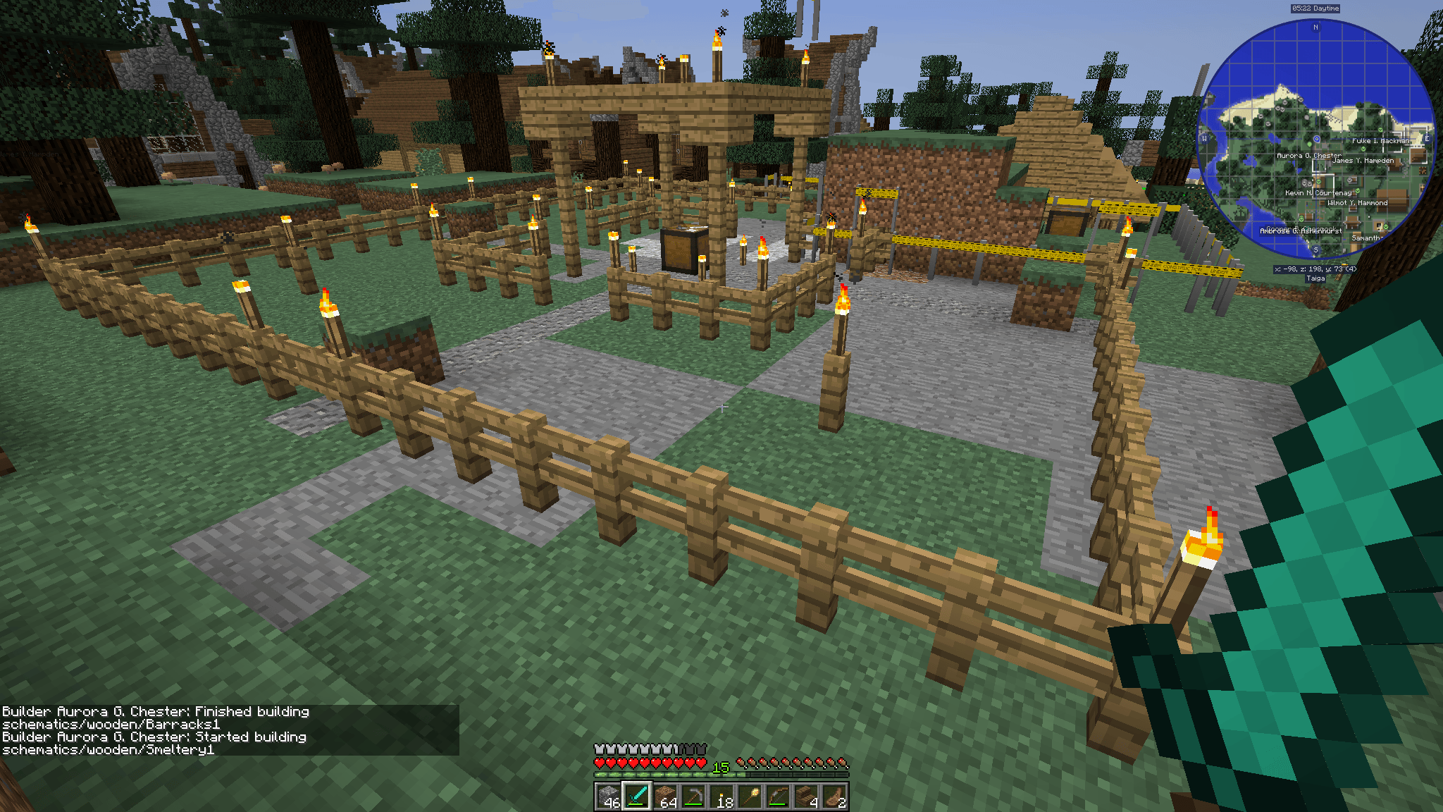 Minecraft Barracks Schematic