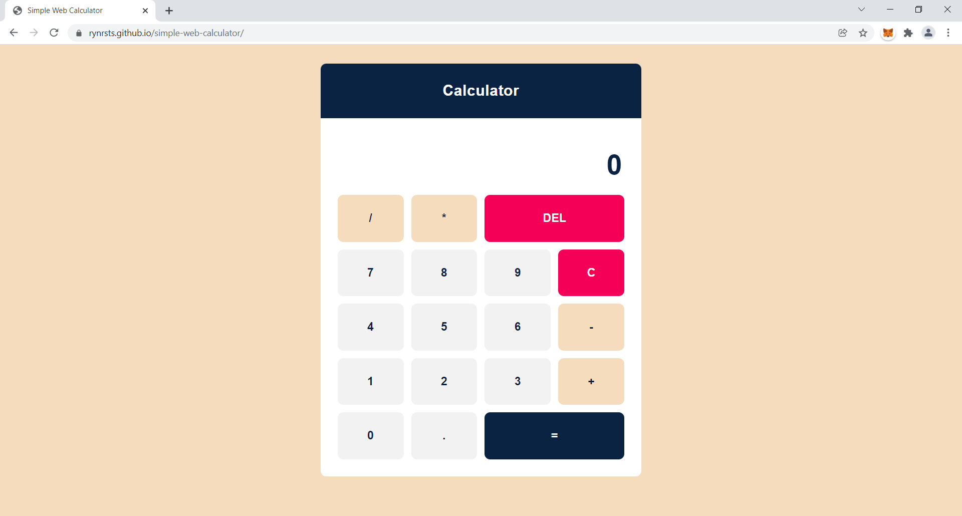 GitHub RyanArchive/simplewebcalculator Web calculator that can do