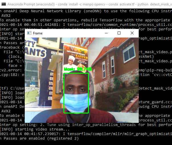 GitHub musasizifrancis/FaceMaskDetectionwithopencv FaceMask