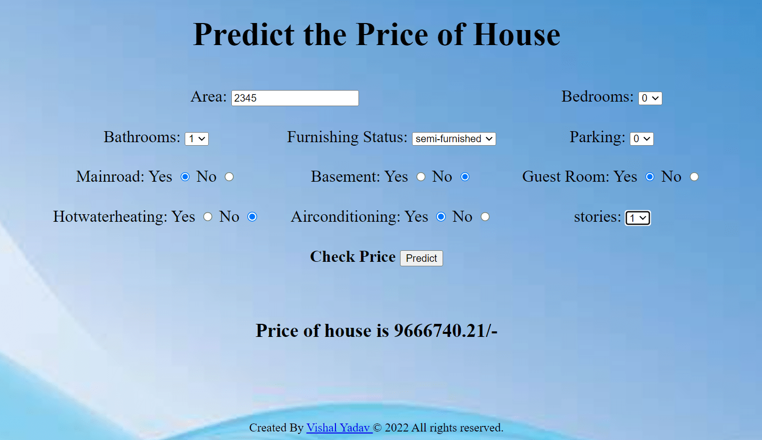 GitHub Vishal355Yadav/HousePriceprediction