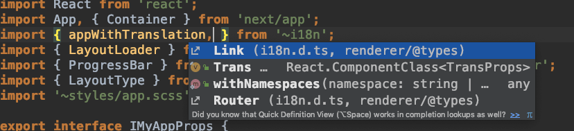 Example of integrating nexti18next using typescript · Issue 195
