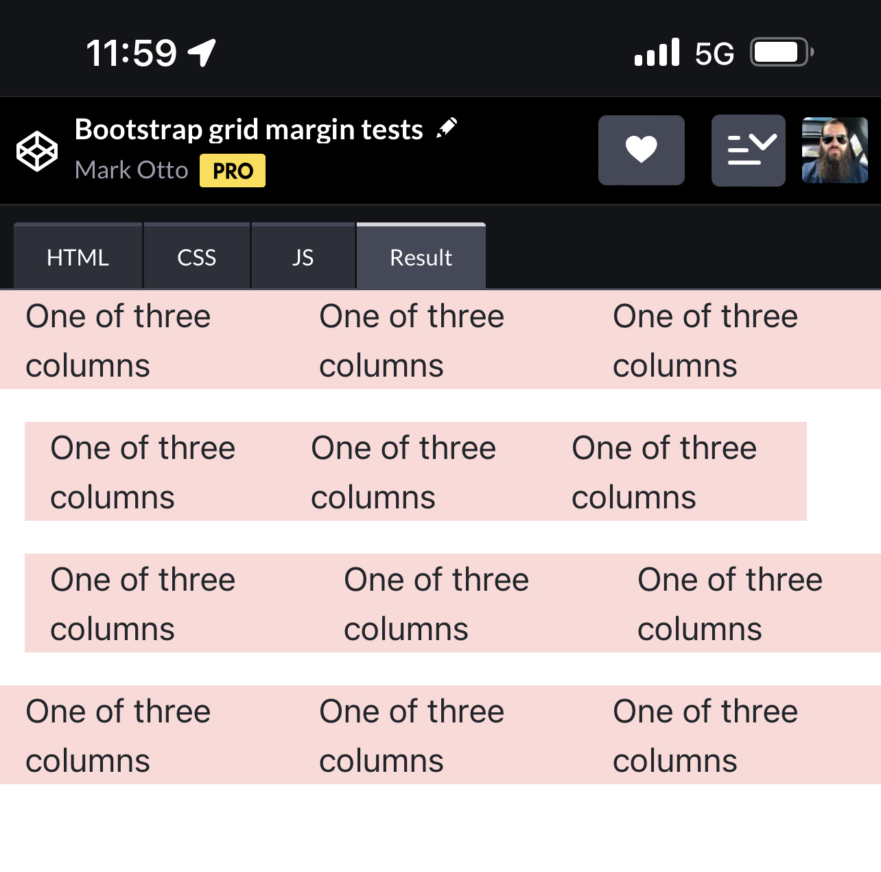 For please avoid using negative margins instead of defining