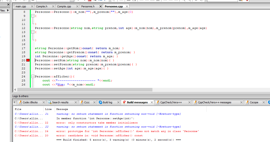 [Résolu] Acesseurs et mutateurs C++ Acesseurs et mutateurs C++ par