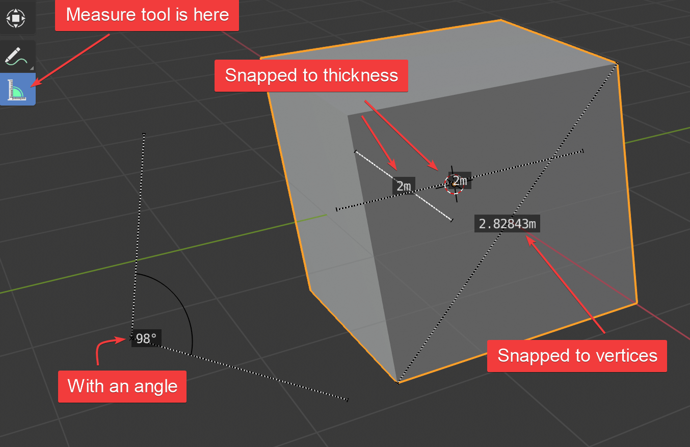 How to accurately measure in Blender