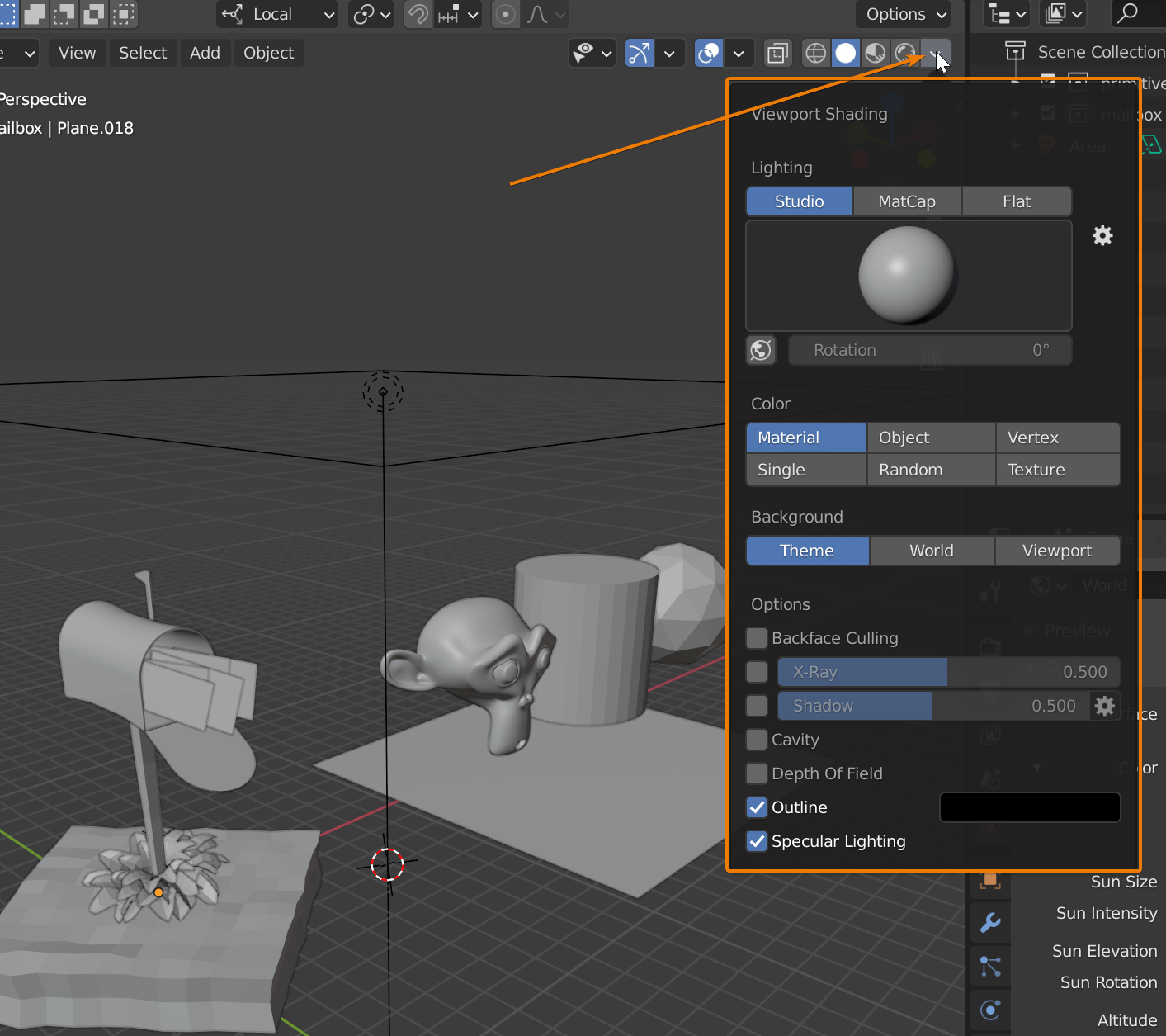 Blender viewport shading guide