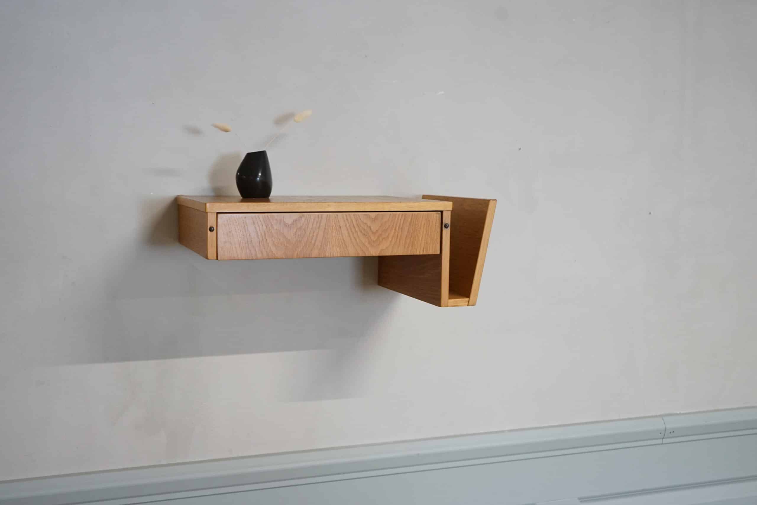 Vägghylla I Ek Vägghylla i ek, 1960tal Folks Interiör