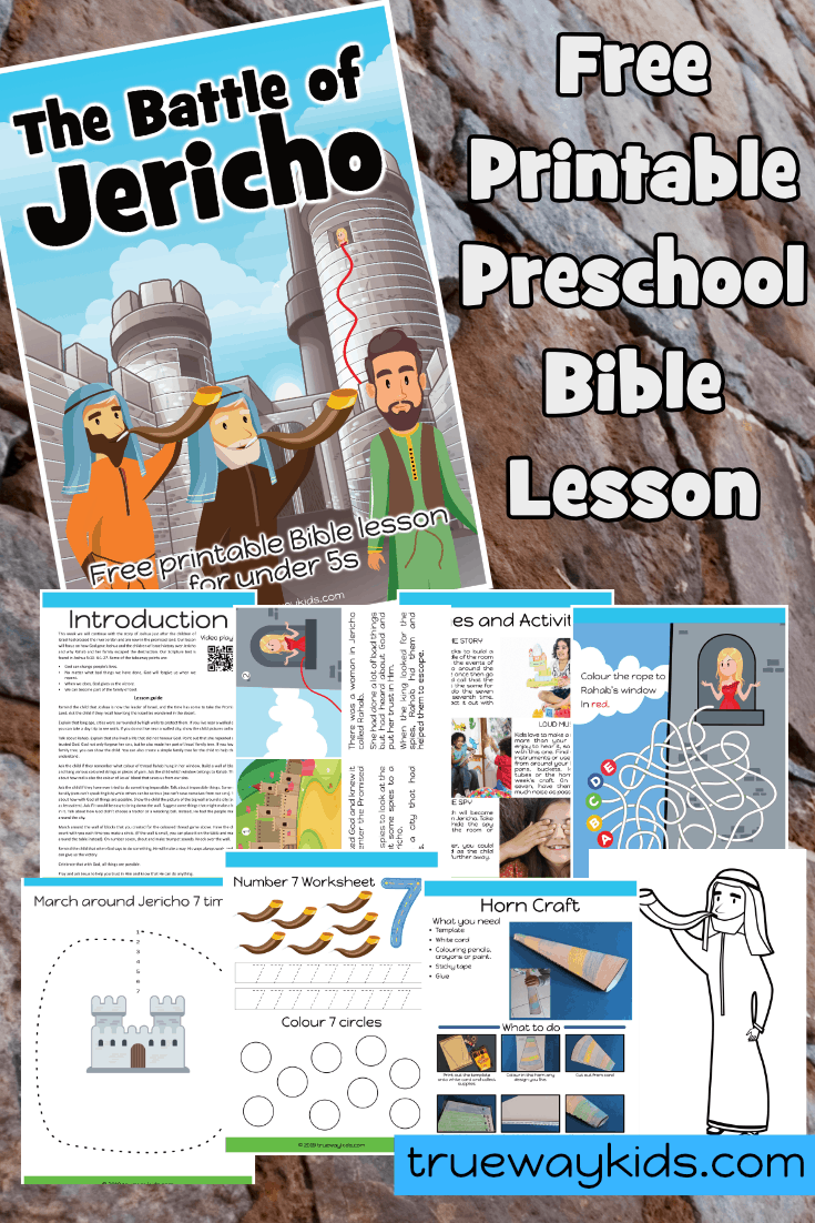 The Battle of Jericho Free Bible lesson for under 5s Trueway Kids