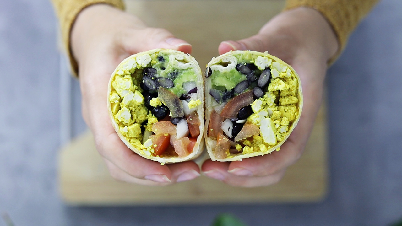 Vegan Tofu Scramble Burrito