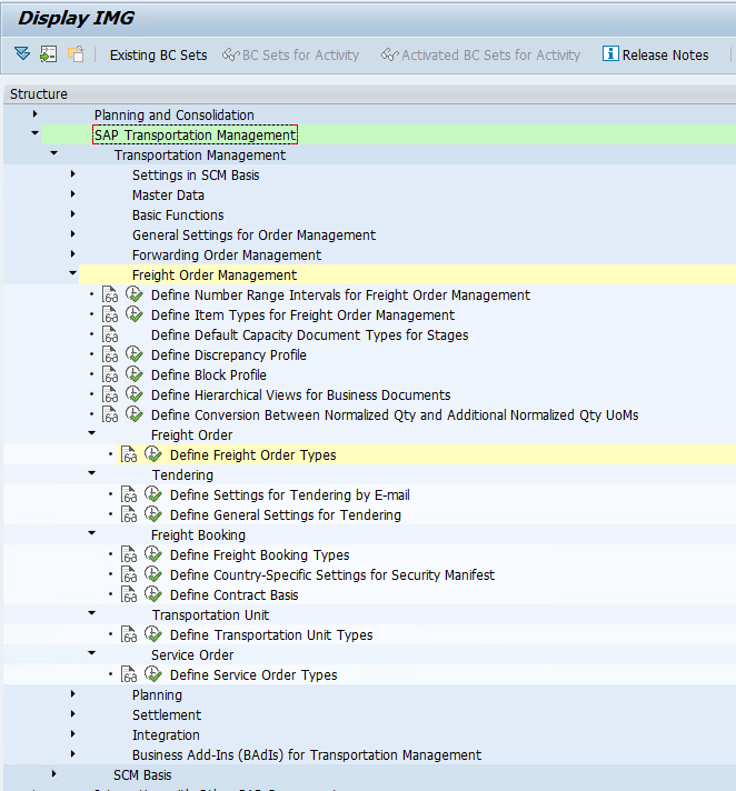 SAP TM Cheatsheet for BO, PPF Printing, Transactions