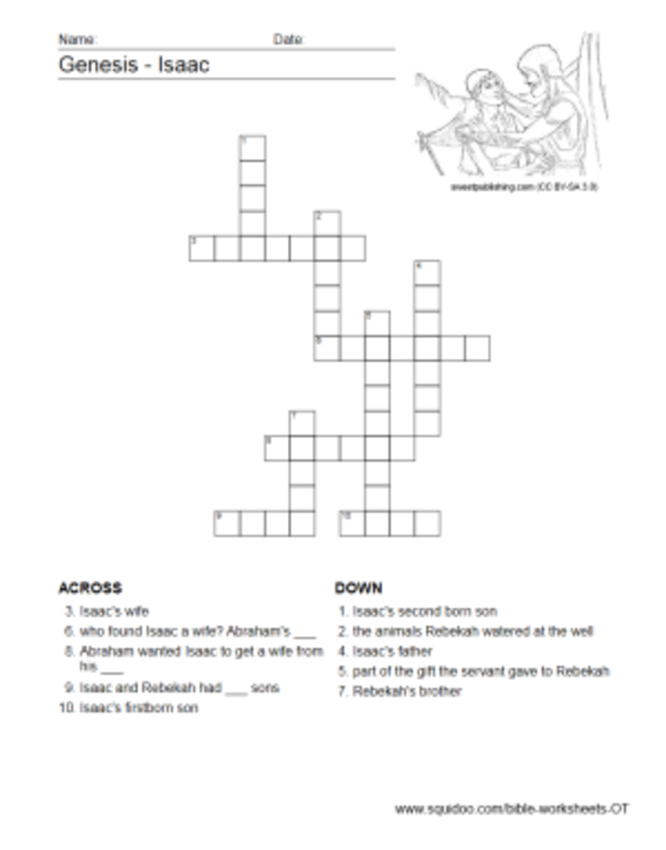 Old Testament Worksheets HubPages