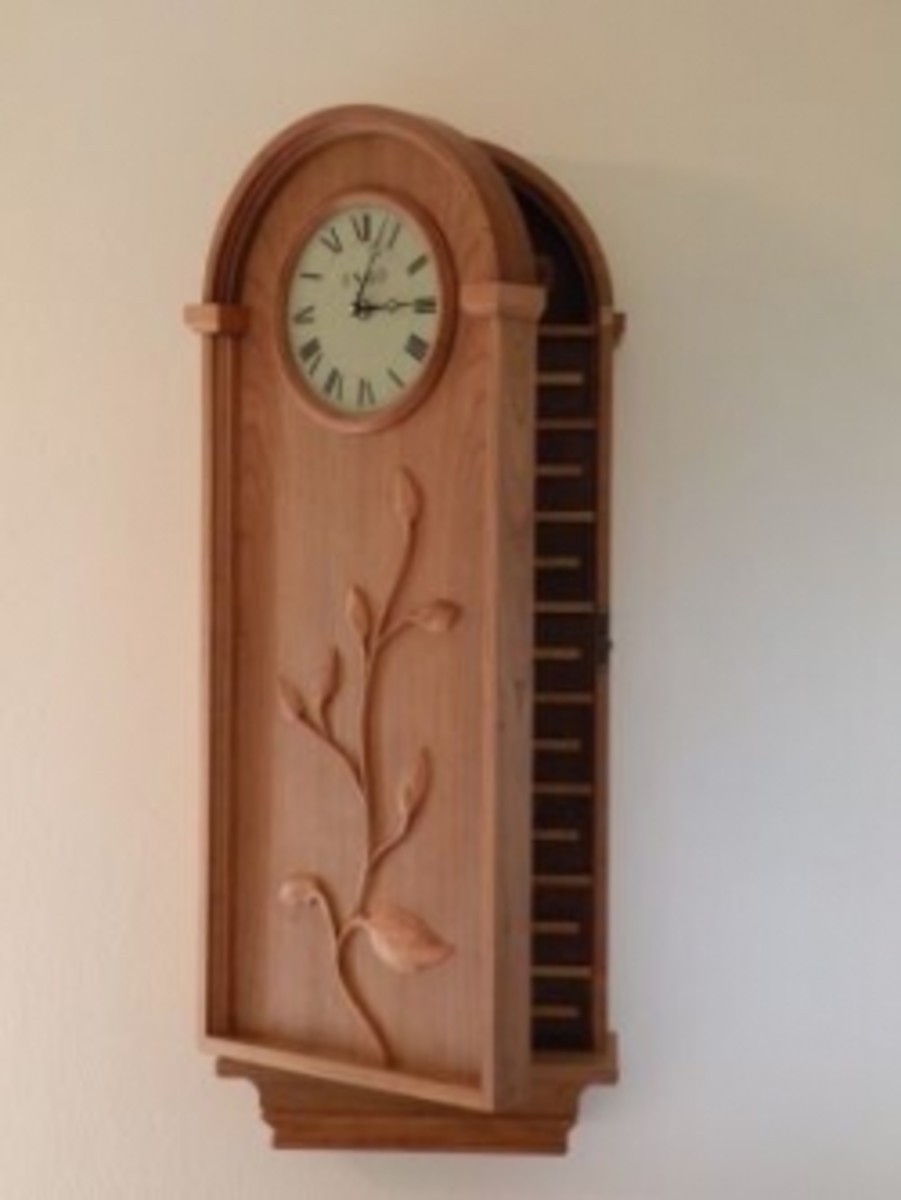 Clocks With Hidden Doors, Secret Storage Compartments And Covered
