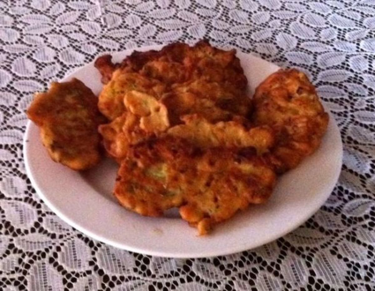 Zucchini Flower Fritters