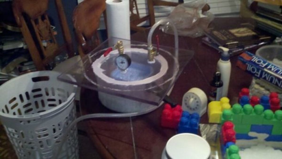 How to build a vacuum pressure chamber for silicone degassing, mold