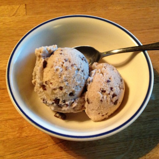 Vegan Banana Walnut Chocolate Chunk Ice Cream With Coconut Milk