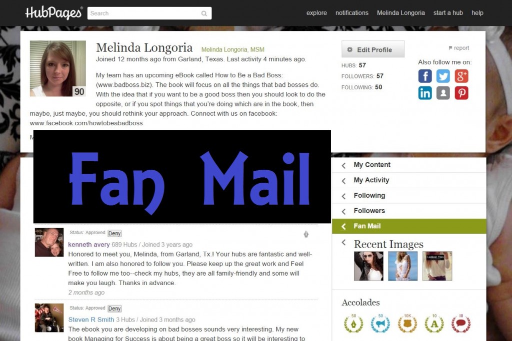 Why is Fan Mail so Important on Hubpages?