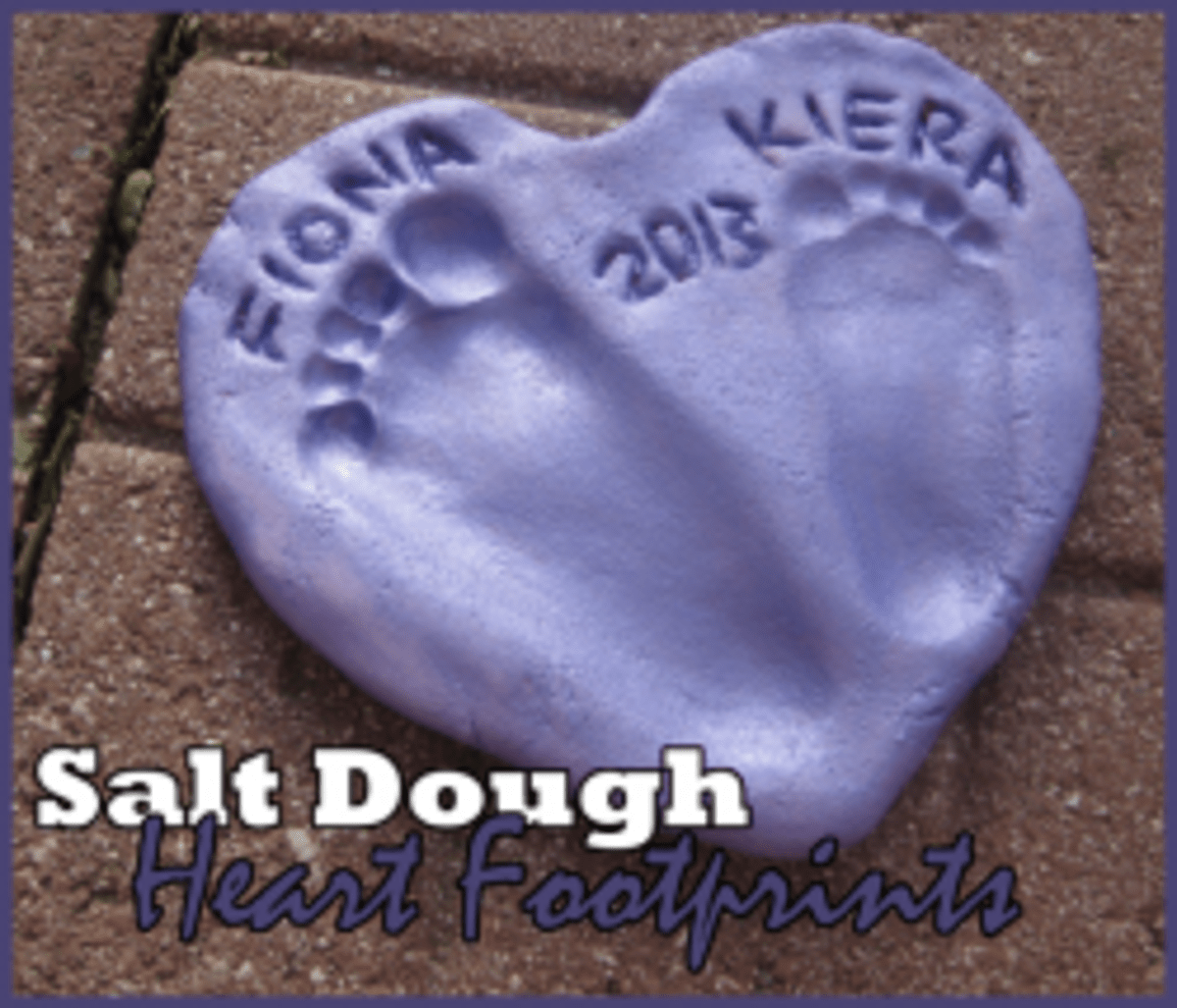 Salt Dough Footprint Heart HubPages