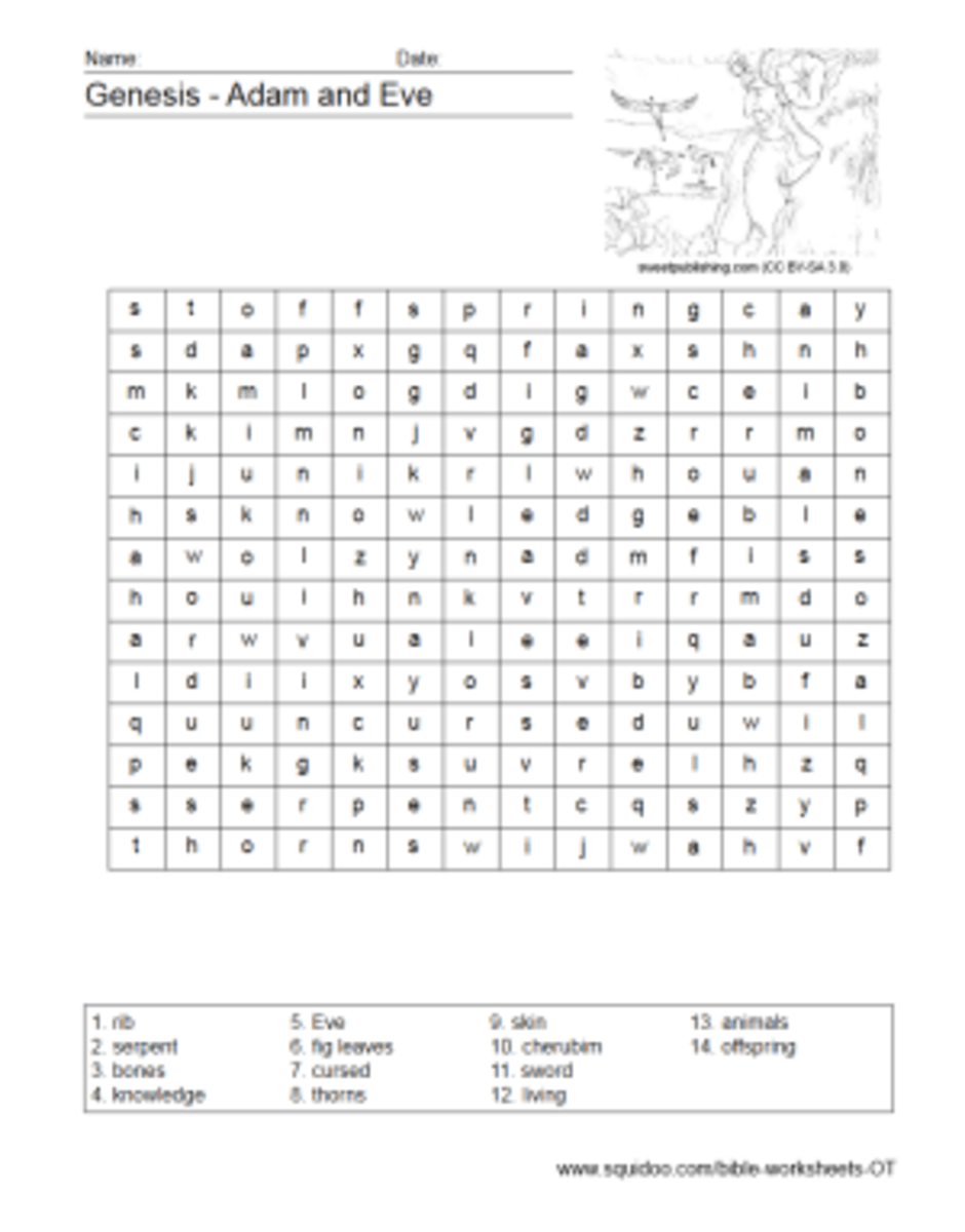 Old Testament Worksheets HubPages