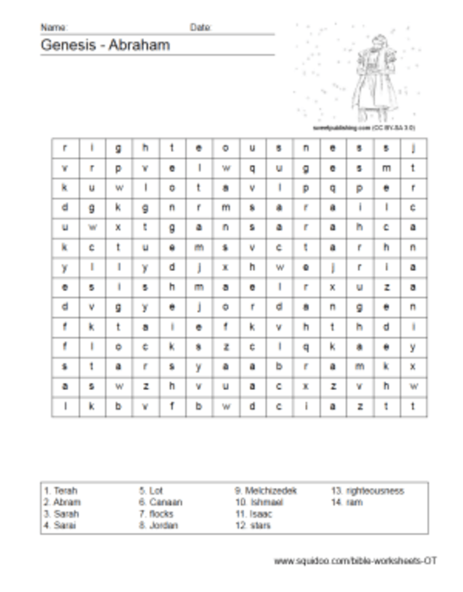 Old Testament Worksheets HubPages